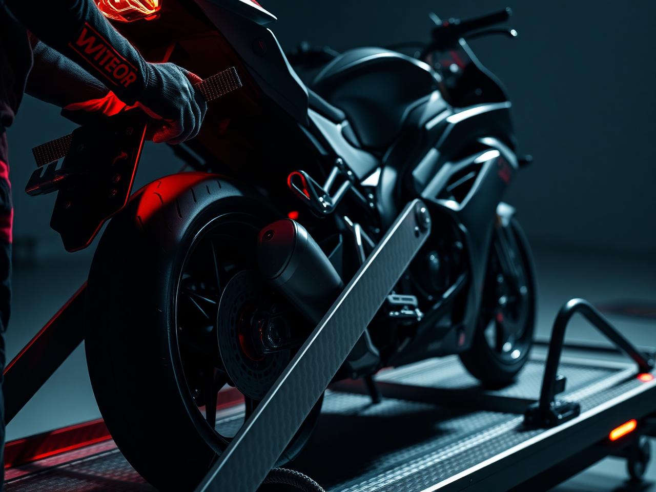 Sujeción segura de moto